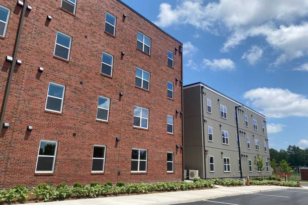Outside view at Saratoga Place Apartments in Suffolk, Virginia