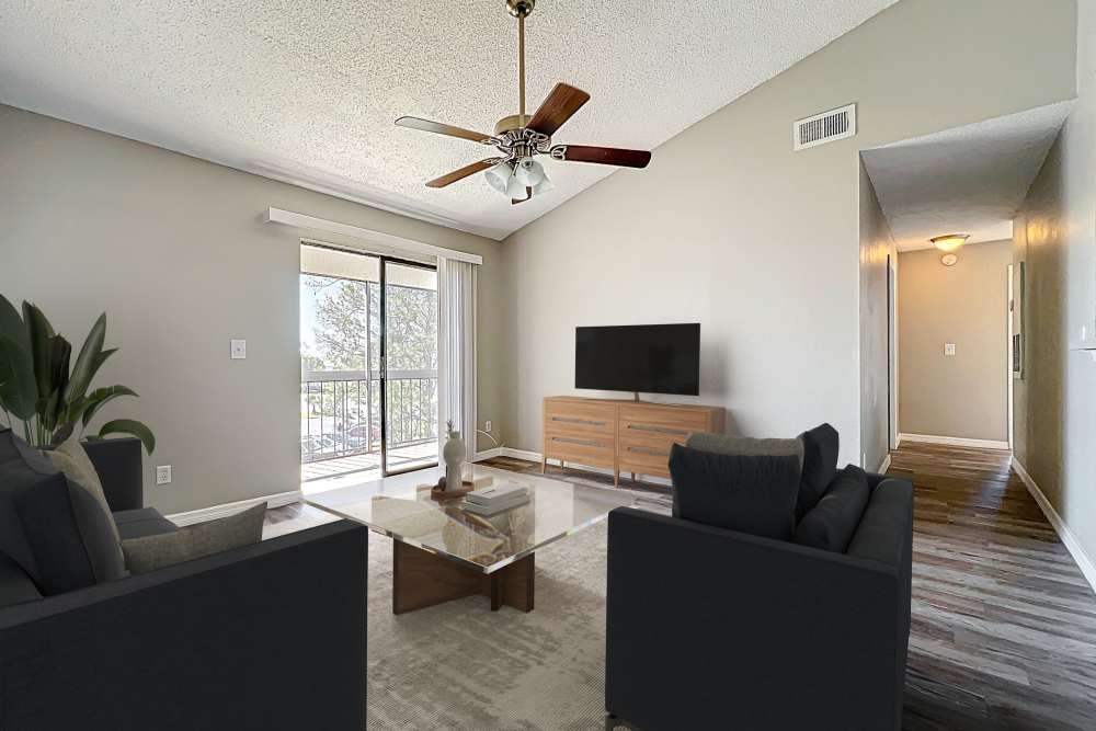 cozy living room at