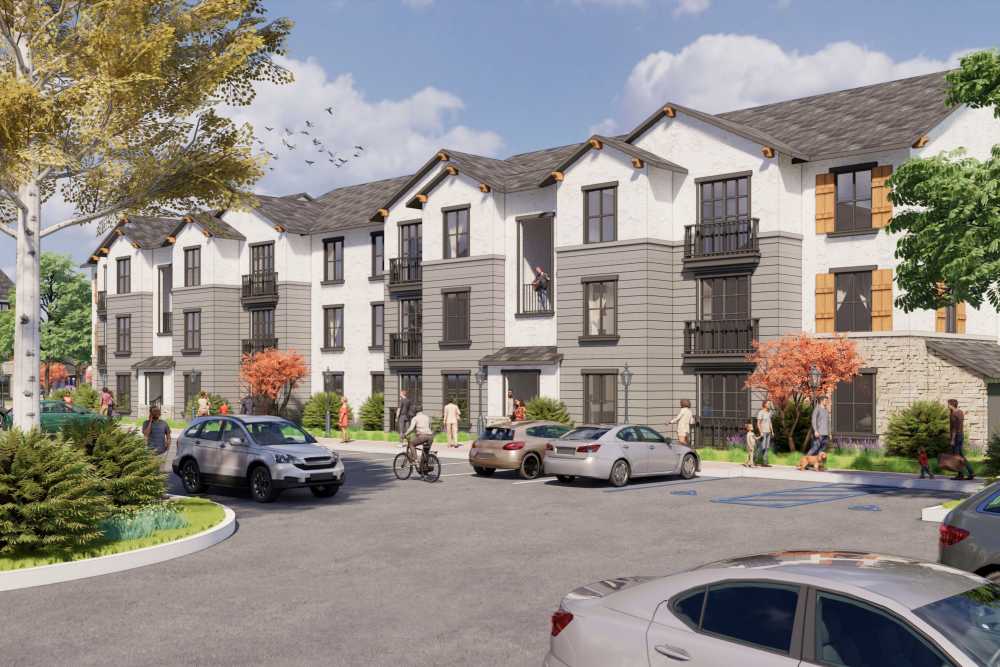 Outdoor car parking at Crescent Apartments in Roseville, California