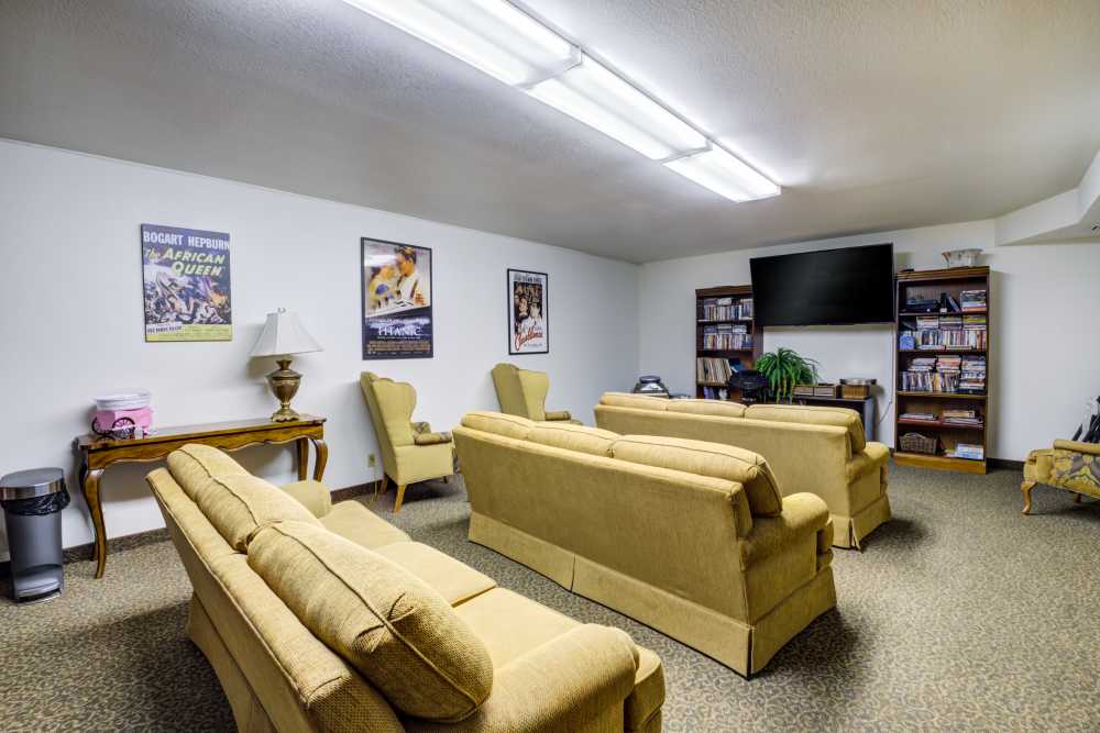 Theater room at Truewood by Merrill, Fig Garden in Fresno, California