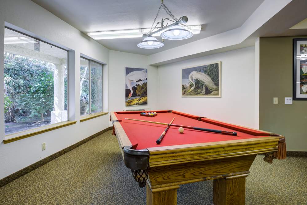 Pool table at Truewood by Merrill, Fig Garden in Fresno, California