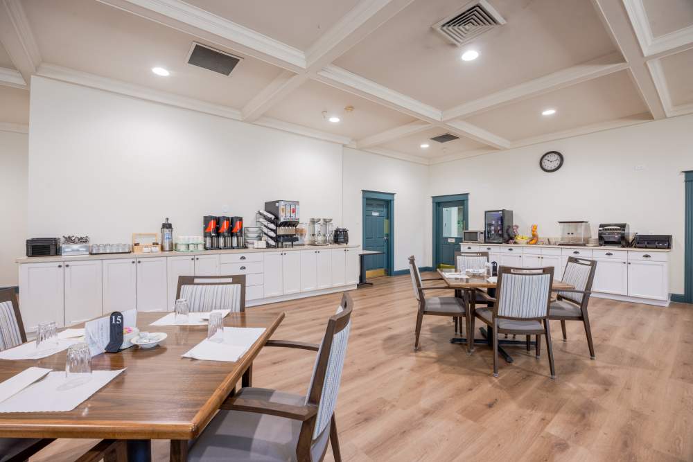Dining hall at Truewood by Merrill, Vancouver in Vancouver, Washington