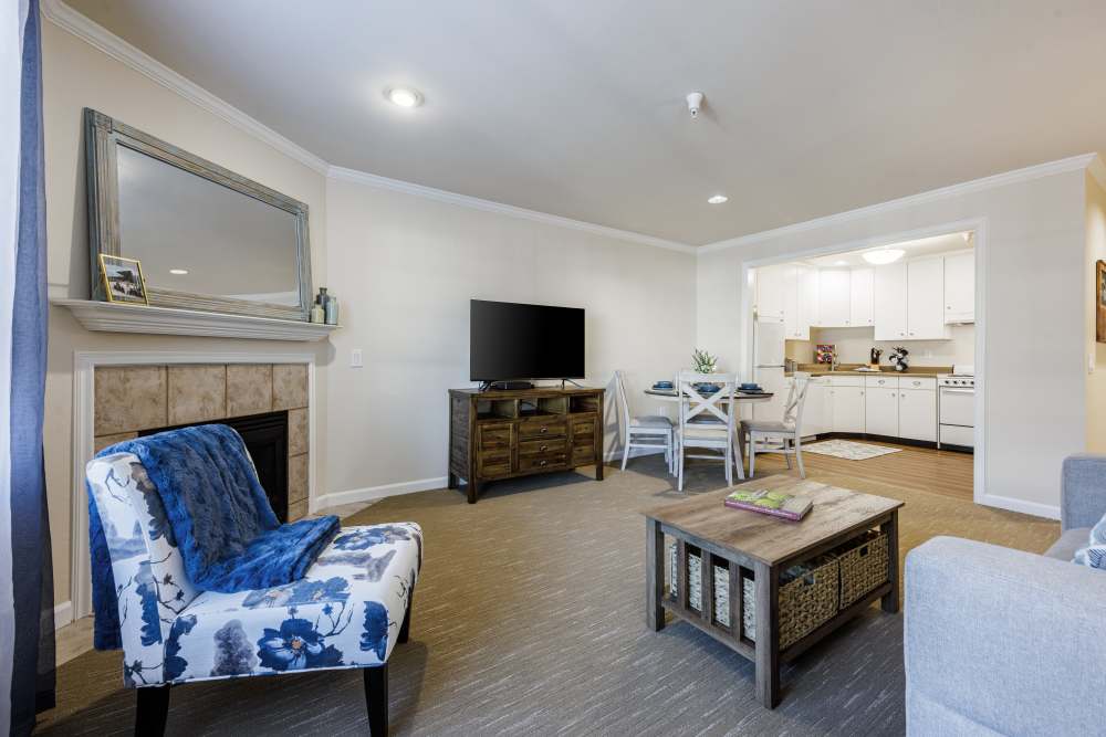Open floor concept with plush carpeting at Truewood by Merrill, Vancouver in Vancouver, Washington