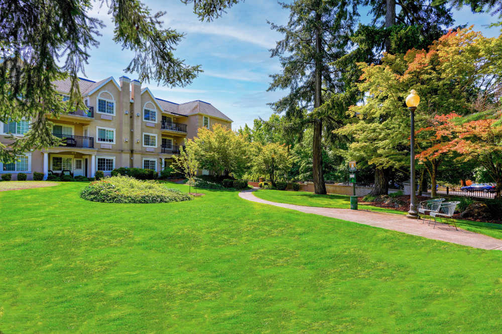 Beautiful courtyard at Truewood by Merrill, Vancouver in Vancouver, Washington