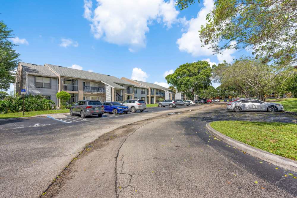 Car parking available at Clipper Cove Apartments in Boynton Beach, Florida