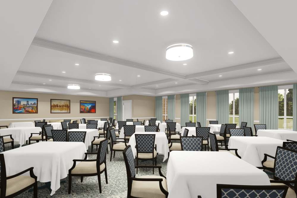 Dining Room at Harmony at Morning Grove in Memphis, Tennessee