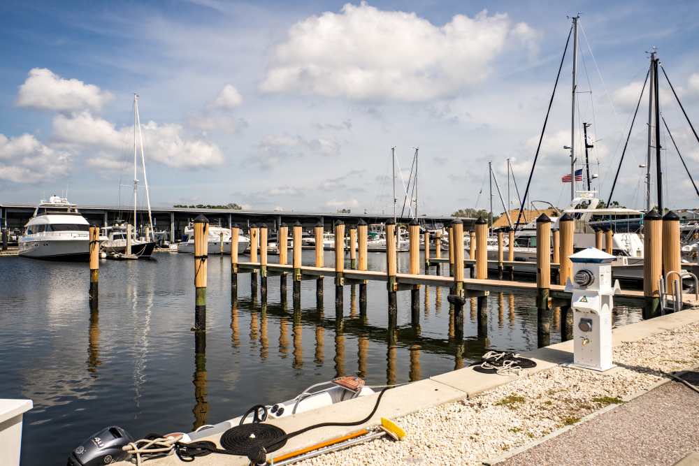 Port Area at The Addison Skyway Marina in St. Petersburg, Florida