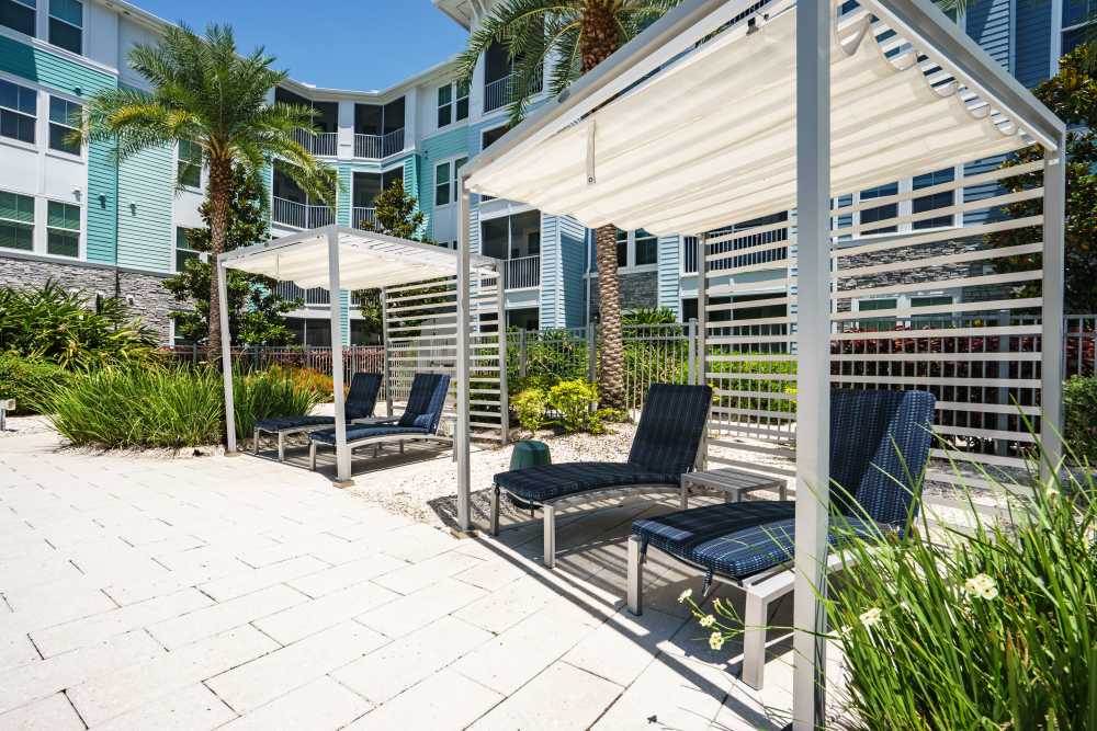 Indoor tanning bed at The Addison Skyway Marina in St. Petersburg, Florida