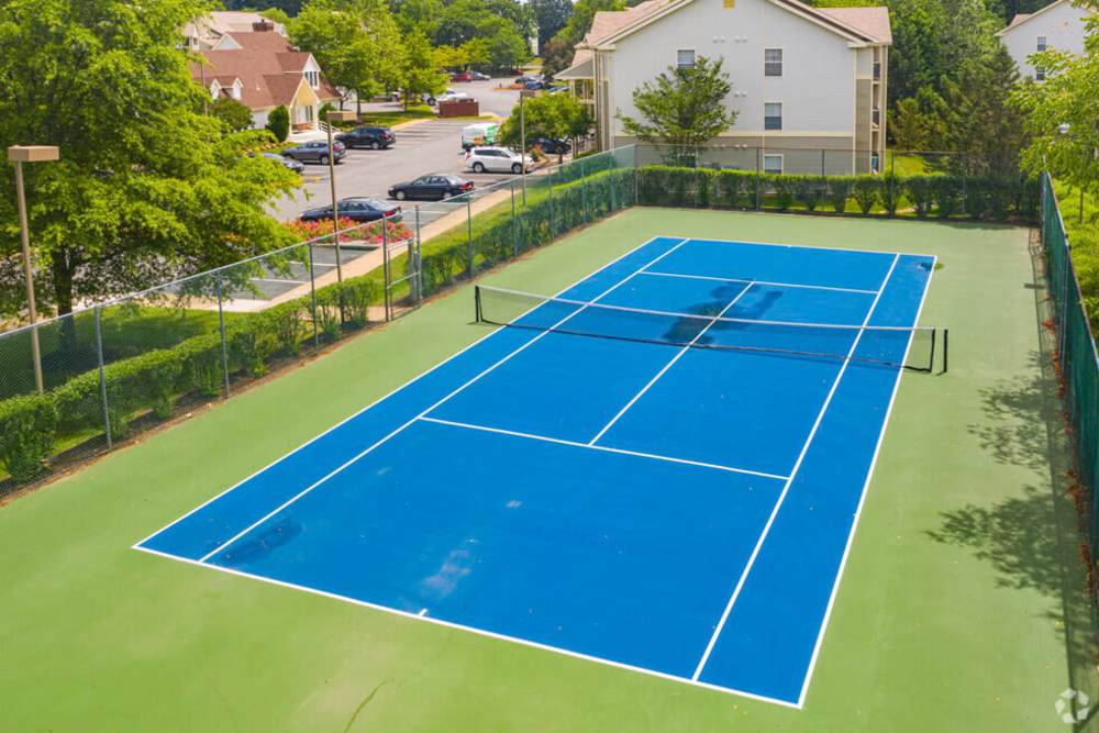 Tennis court at Salem Run in Fredericksburg,Virginia