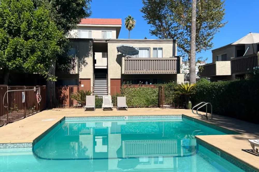 Community Pool at Alpine Terrace Apartments in Canoga Park, California