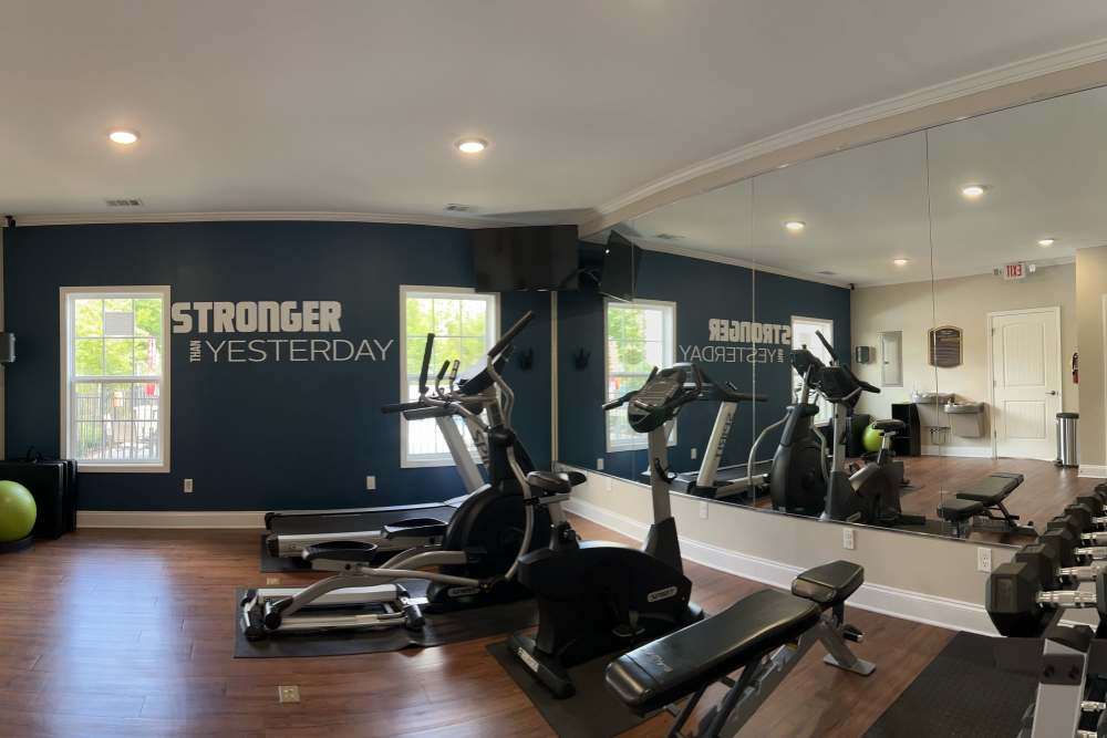 Fitness center at Sage Creek Apartments in Augusta, Georgia