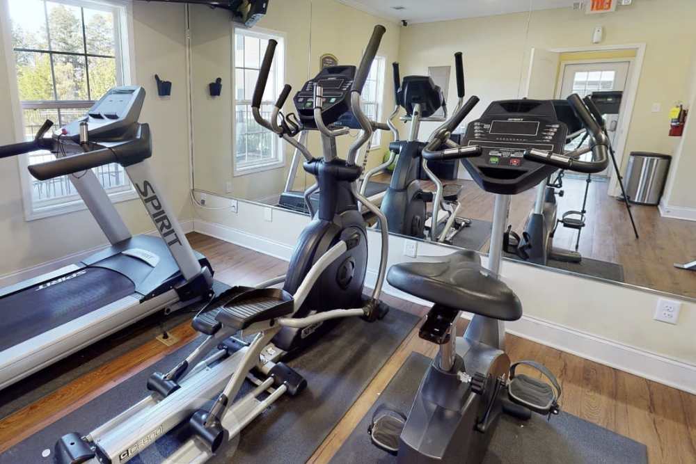 Fitness center at Sage Creek Apartments in Augusta, Georgia