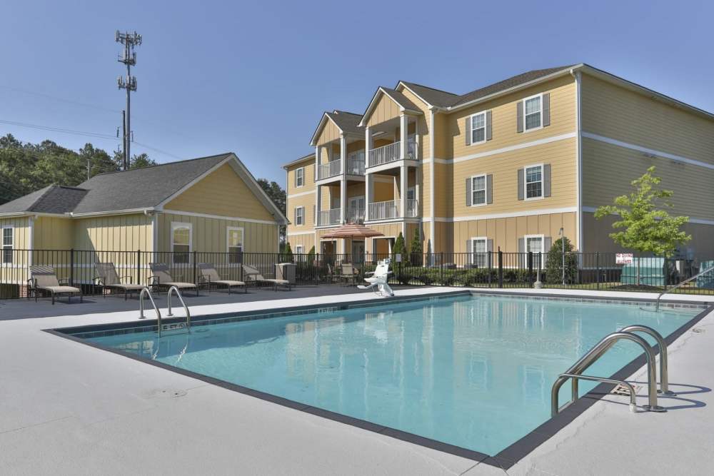 Beautiful swimming pool at Sage Creek Apartments in Augusta, Georgia