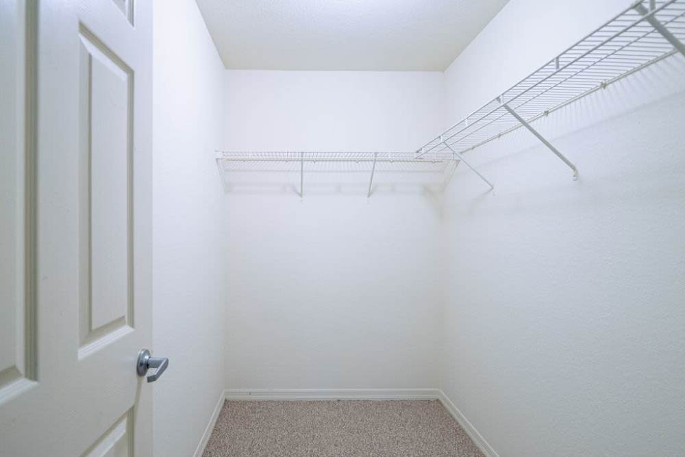 Spacious walk-in closets at Clarcona Groves in Orlando, Florida,