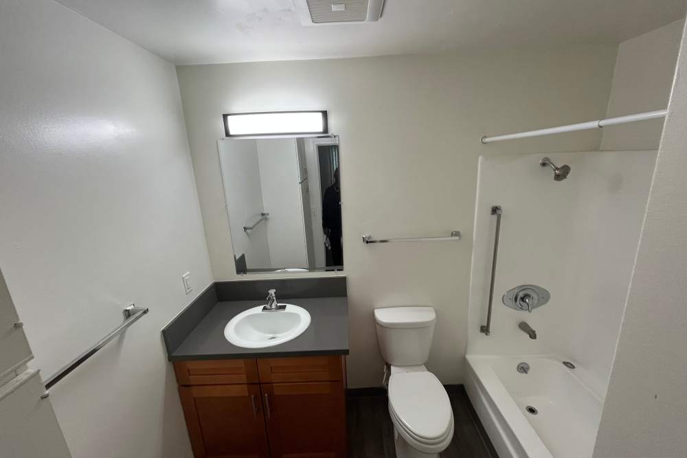 Beautiful bathroom at Valley Pride Village in Sylmar, California
