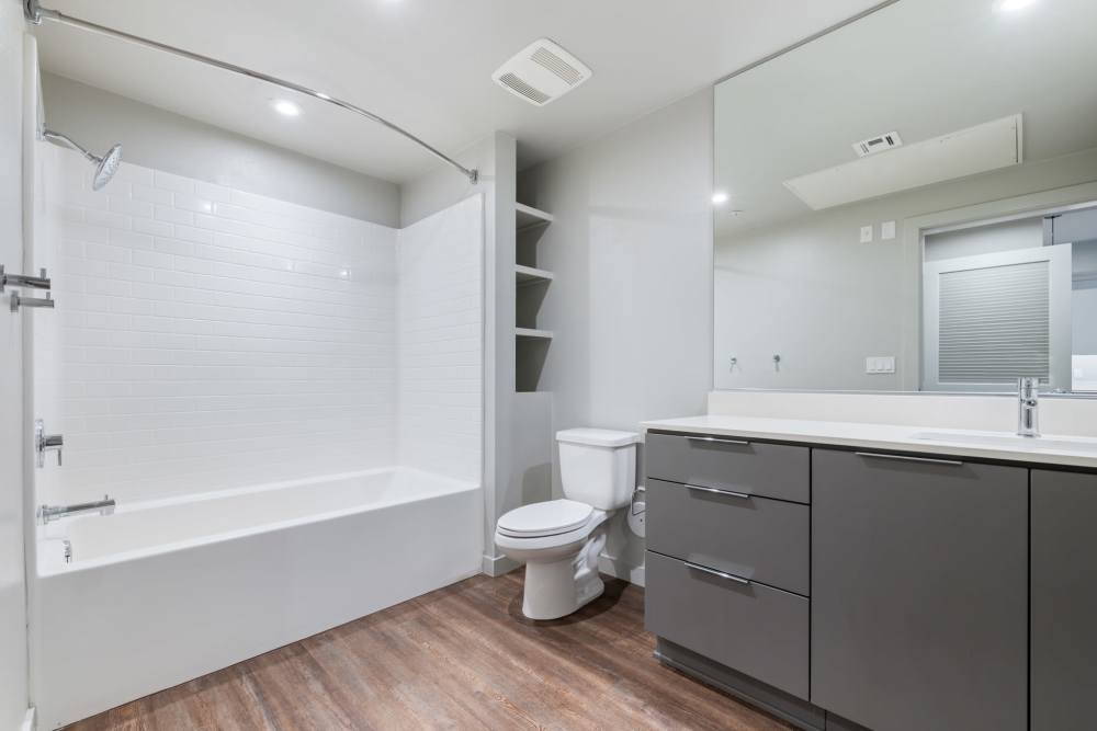 Bathroom at The George Apartment Homes in Anaheim, California