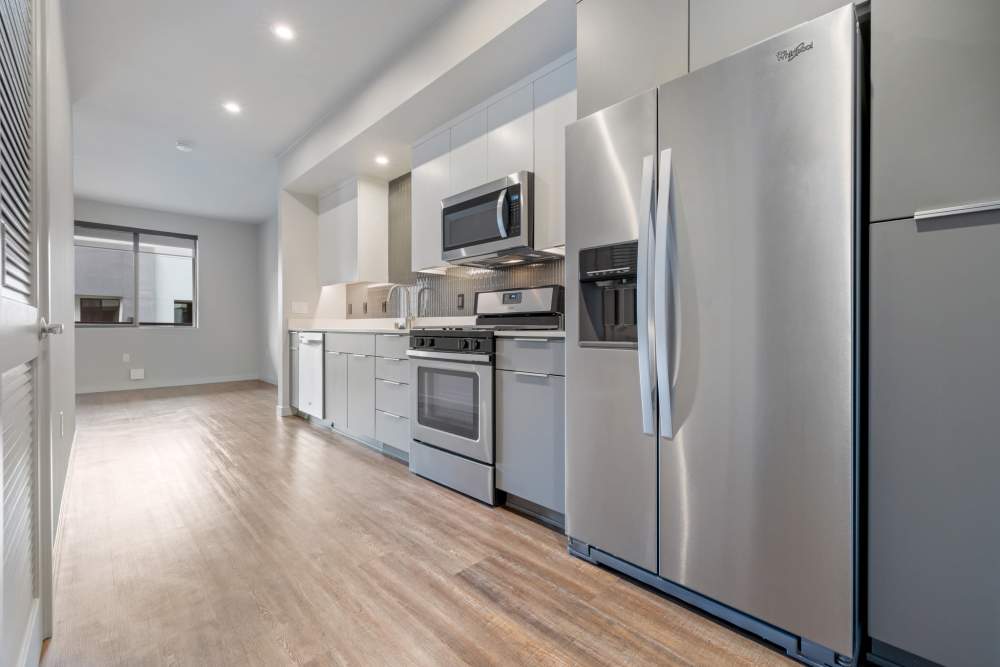 Kitchen at The George Apartment Homes in Anaheim, California