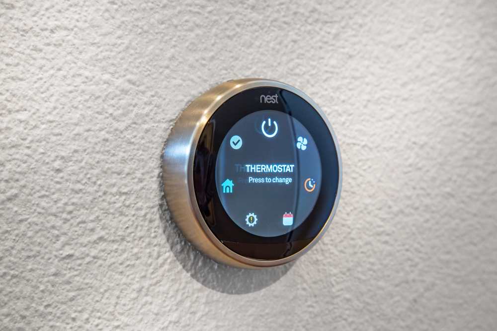 Smart thermostat at The George Apartment Homes in Anaheim, California