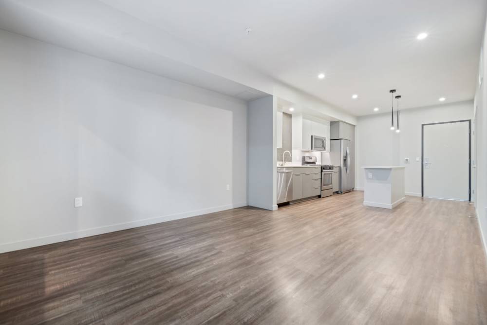 Wood flooring at The George Apartment Homes in Anaheim, California