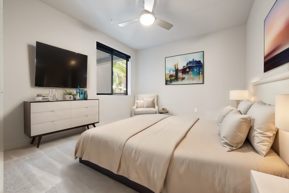 Bedroom at The George Apartment Homes in Anaheim, California