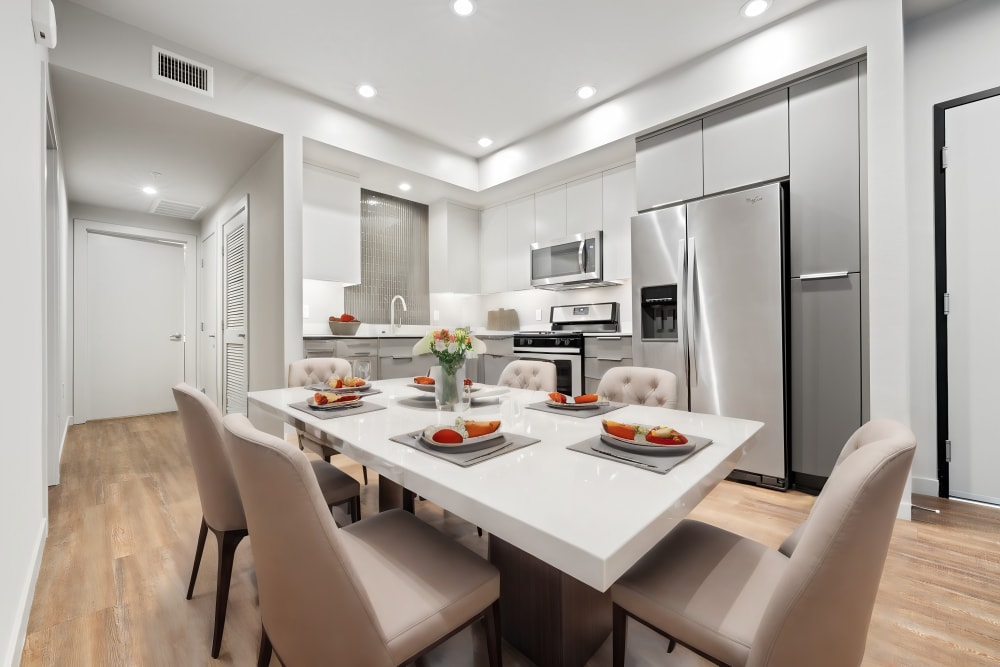 Dining table at The George Apartment Homes in Anaheim, California