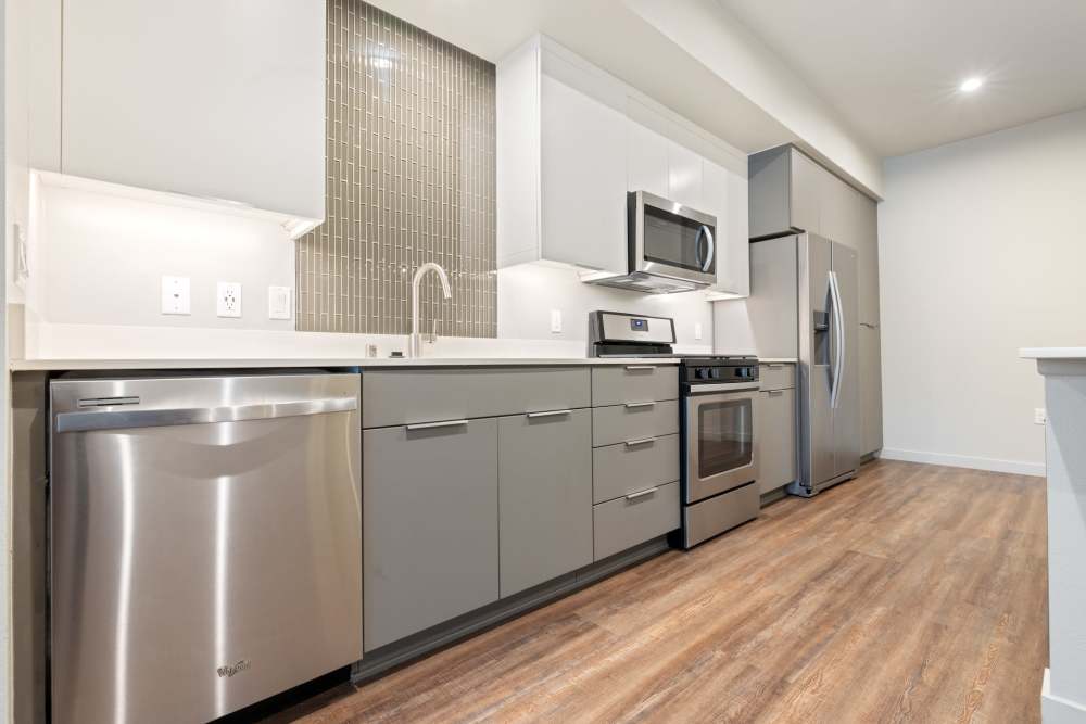 Kitchen at The George Apartment Homes in Anaheim, California