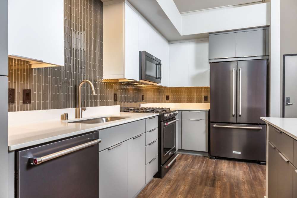 Kitchen at The George Apartment Homes in Anaheim, California