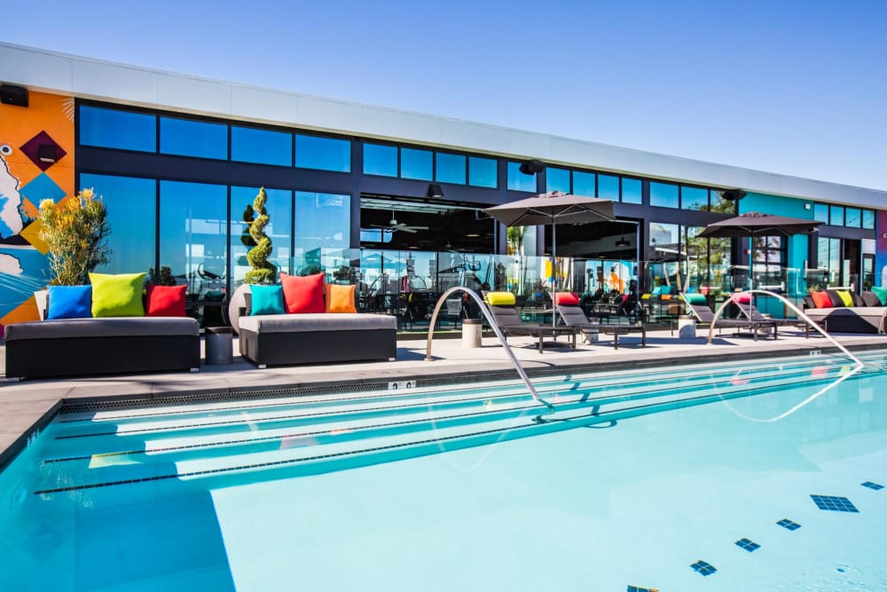 Gorgeous pool at The George Apartment Homes in Anaheim, California