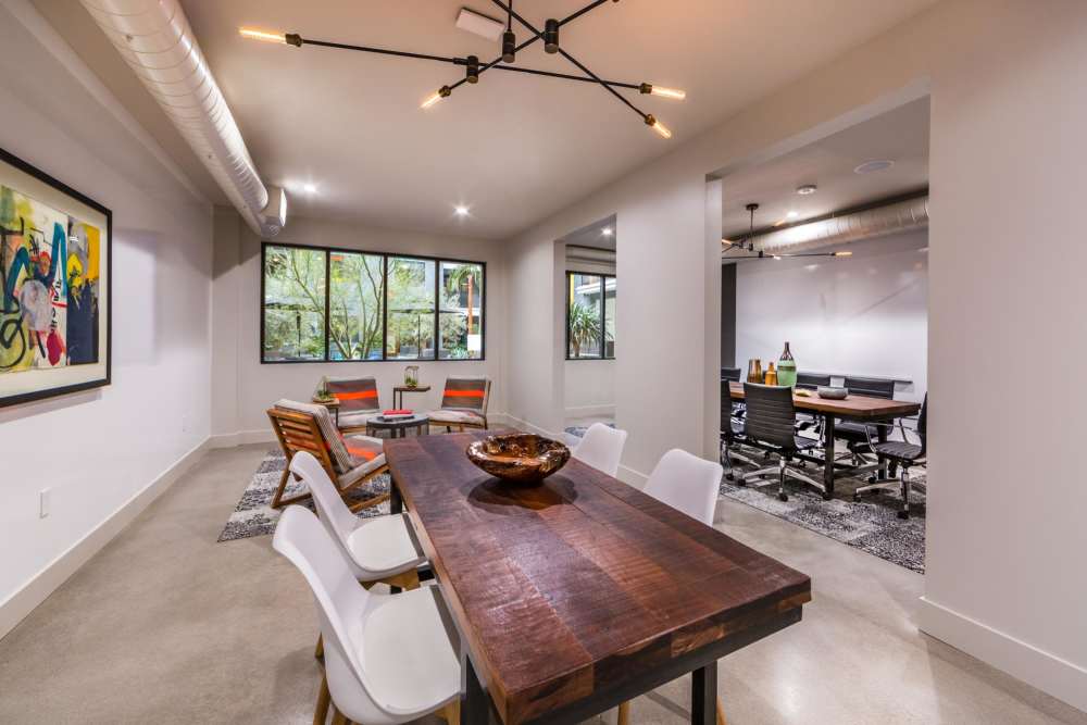 Meeting table at The George Apartment Homes in Anaheim, California