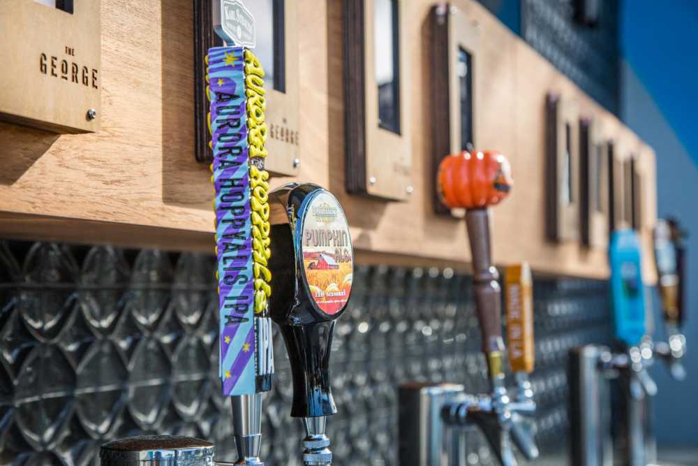 Beers on tap at The George Apartment Homes in Anaheim, California
