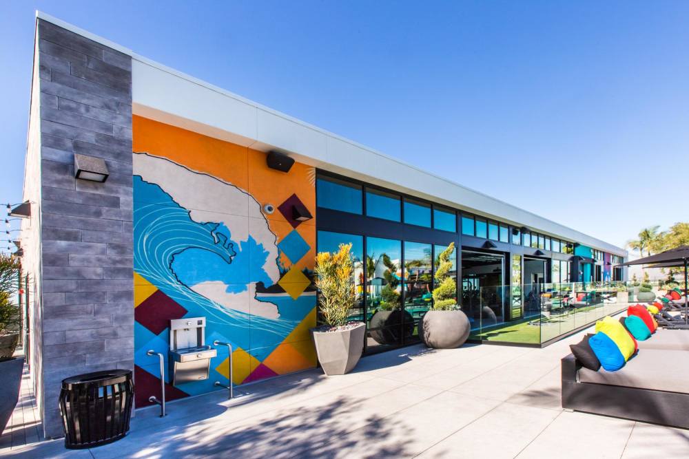 Mural outside at The George Apartment Homes in Anaheim, California