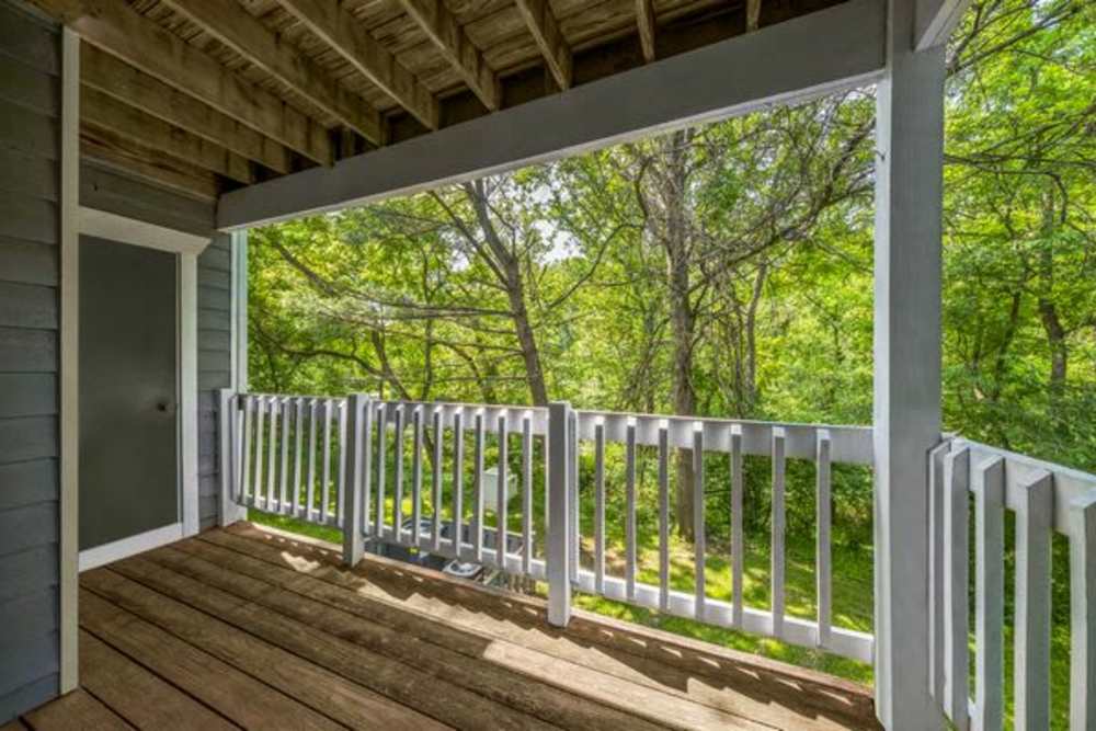 Outside balcony at Eagle Rock Apartments at Columbia in Columbia, Maryland