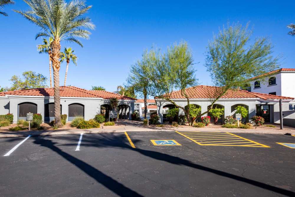 Outdoor parking at Calista in Scottsdale, Arizona