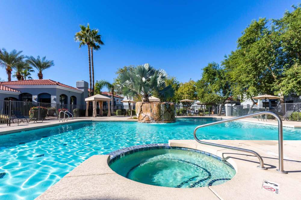 Shimmering pool at Calista in Scottsdale, Arizona