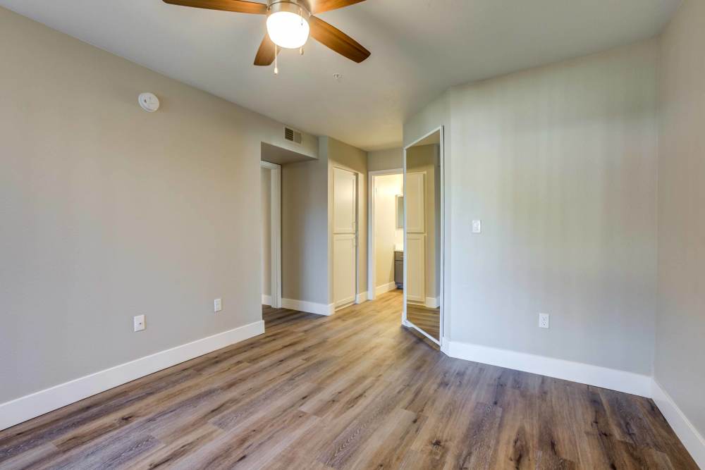 Wood-style flooring at Calista in Scottsdale, Arizona