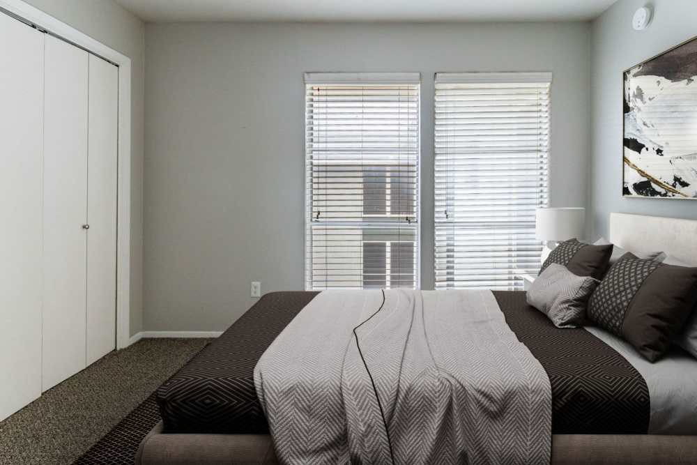 Quality bed at Tribecca Pointe Apartments in Hurst, Texas