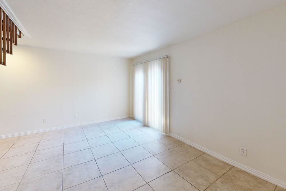 Lots of grass and walking paths around Tucasa Townhomes in Irving, Texas,