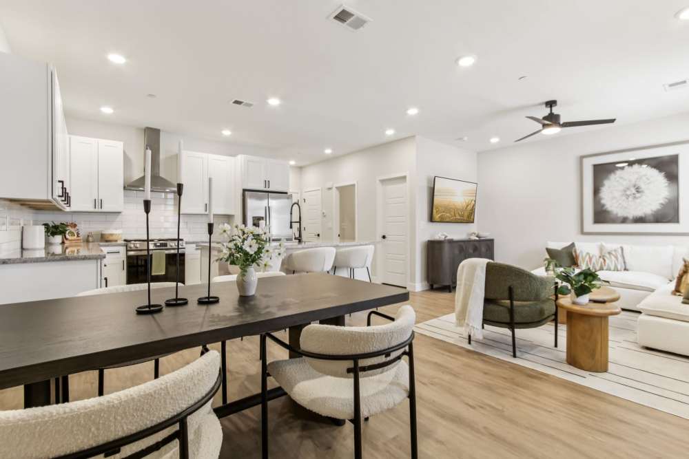 Dining room at BB Living Colliers Hill in Erie, Colorado