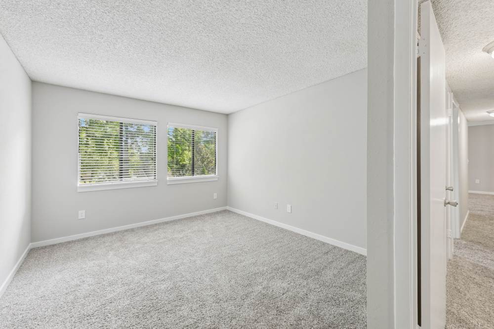 Spacious bedroom at Pinewood Station in Hillsborough, North Carolina
