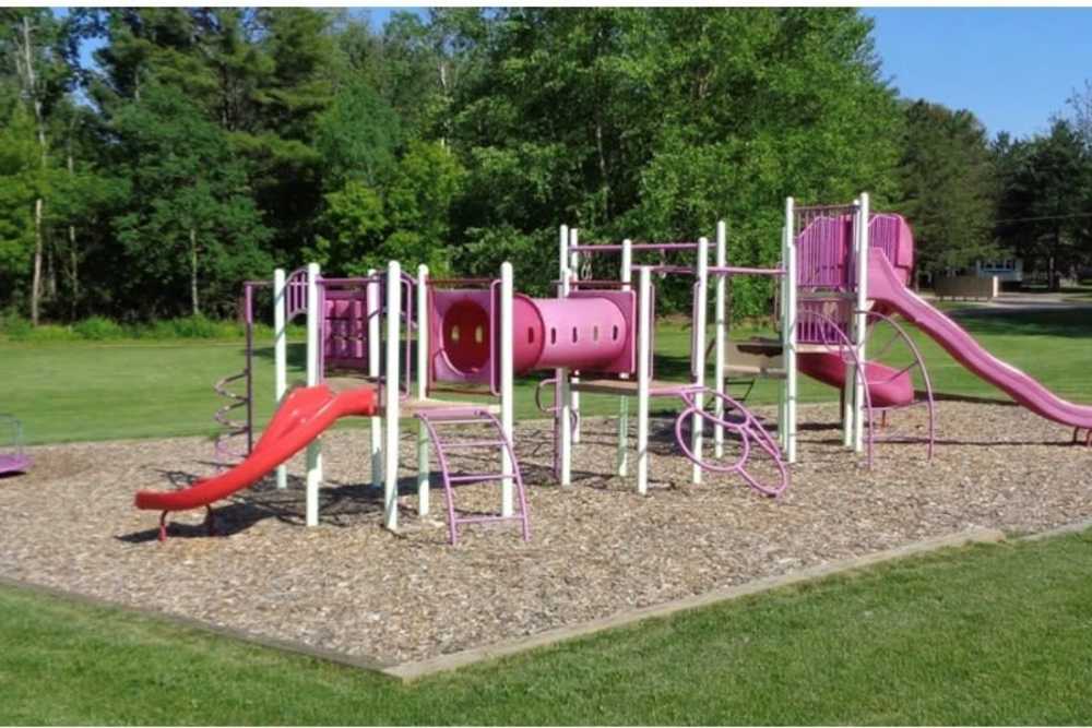 Community playground at Deer Run Estates in Baraboo, Wisconsin, 