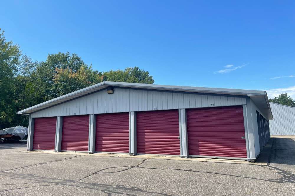 Garage parking at Deer Run Estates in Baraboo, Wisconsin, 