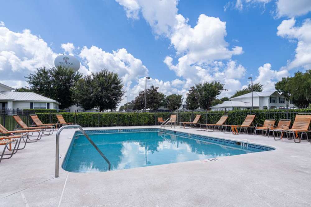 Swimming pool at Cypress Commons in Wildwood, Florida