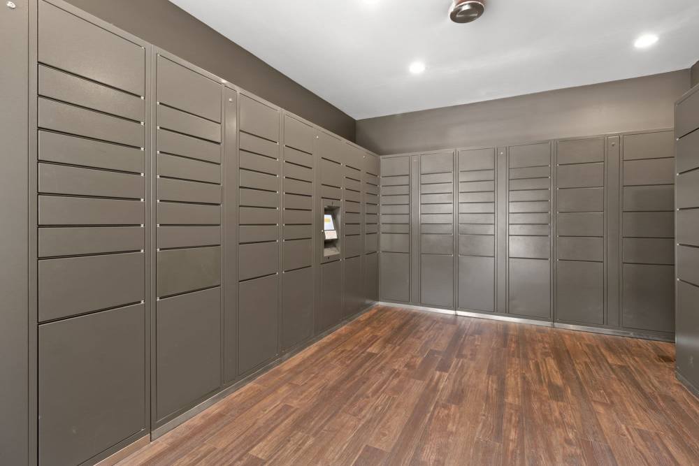 Package and e-mail room at Easton in San Antonio, Texas