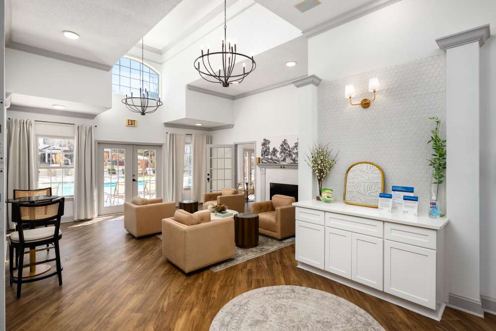Landings at Sweetwater Creek apartments resident clubroom
