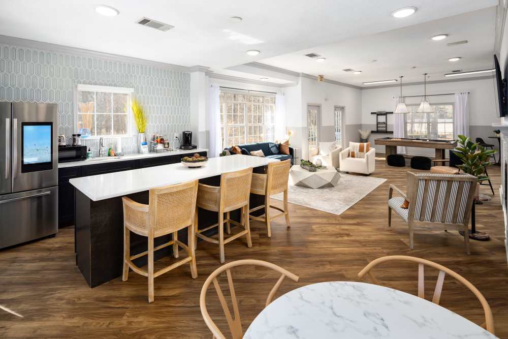 Landings at Sweetwater Creek apartments resident clubroom