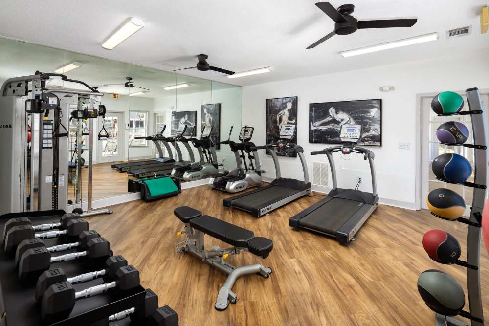 Landings at Sweetwater Creek apartments fitness center