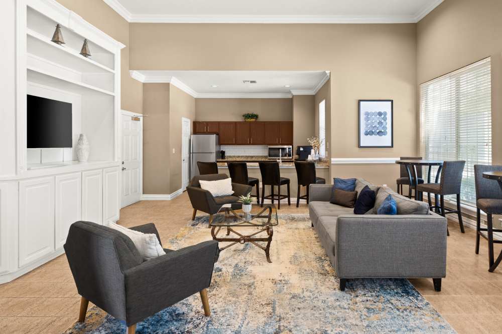 Club house at Ballantyne Apartments in Lewisville, Texas