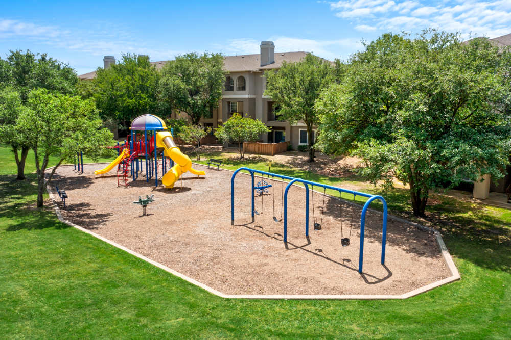 Beautiful playground at Ballantyne Apartments in Lewisville, Texas