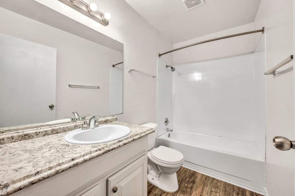Bathroom at Riverwood Apartments in Reno, Nevada