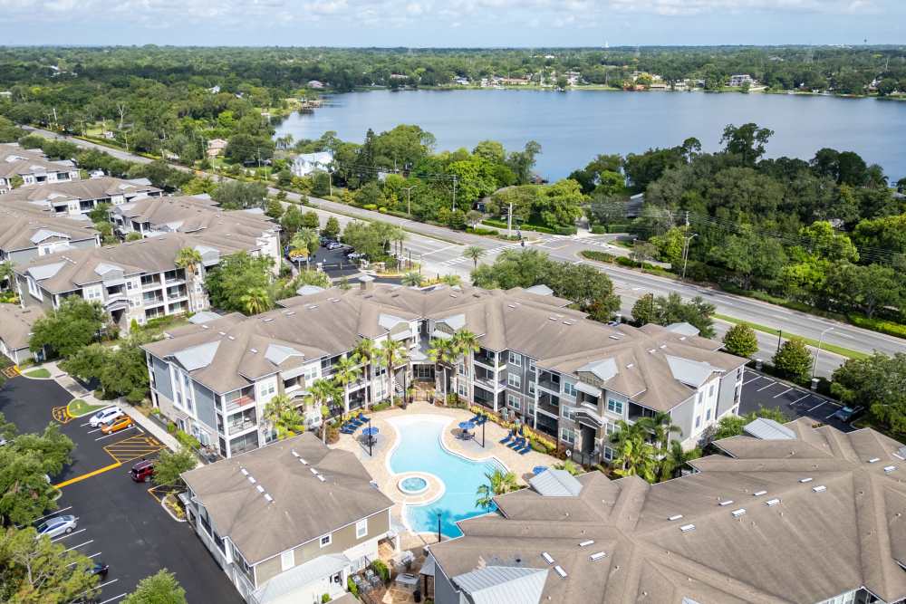 Wide top View of Property at Regatta at Universal Apartments in Orlando, Florida